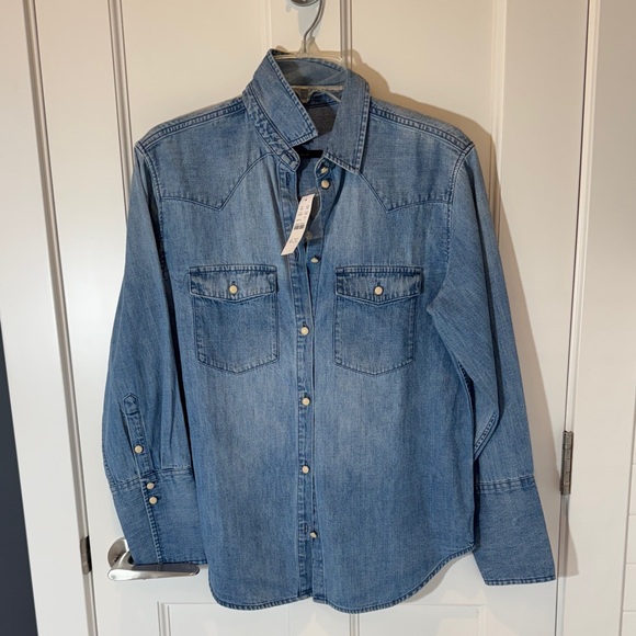J. Crew Tops - J. Crew Light Blue Denim Shirt
